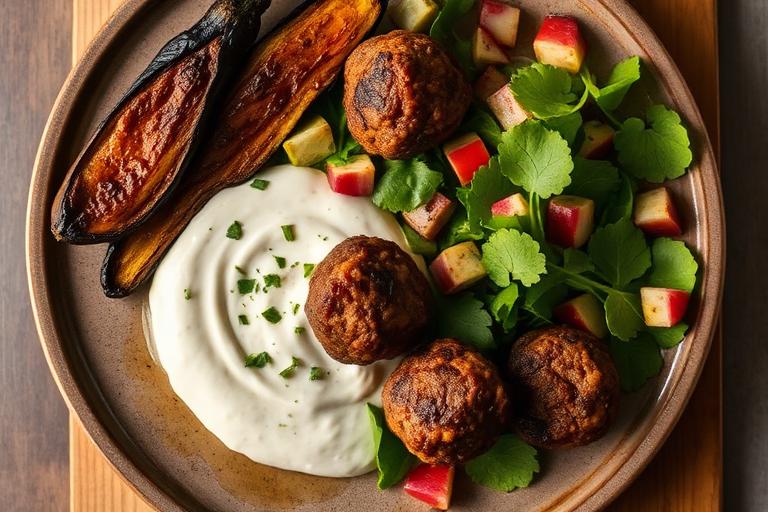 Moroccan Lamb Kofta with Mint Yoghurt
