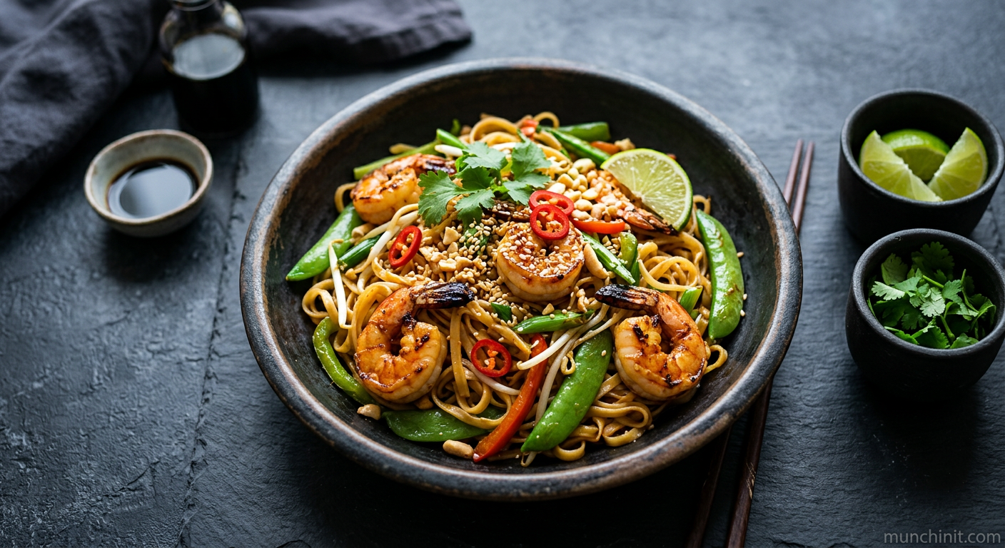 Zesty Prawn & Snap Pea Noodle Stir-Fry