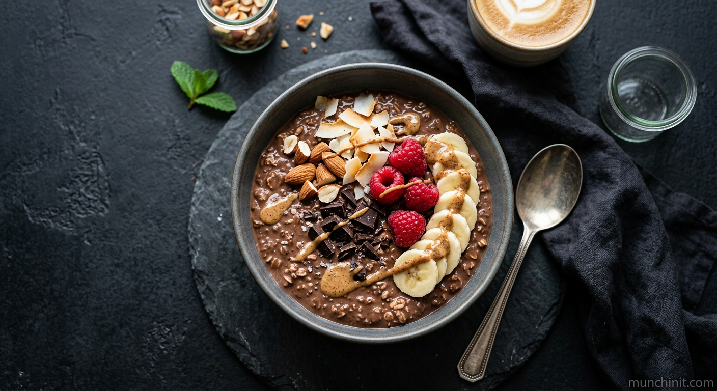 Thai Chocolate Avocado 'Overnight Oats' (Paleo)