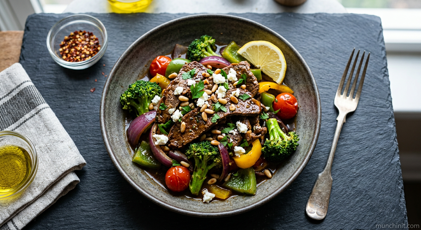 Mediterranean Spiced Beef & Broccoli Stir-Fry